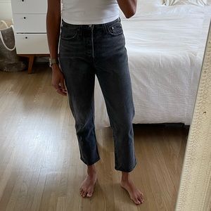 Levi’s Wedgie Straight Black Washed Denim